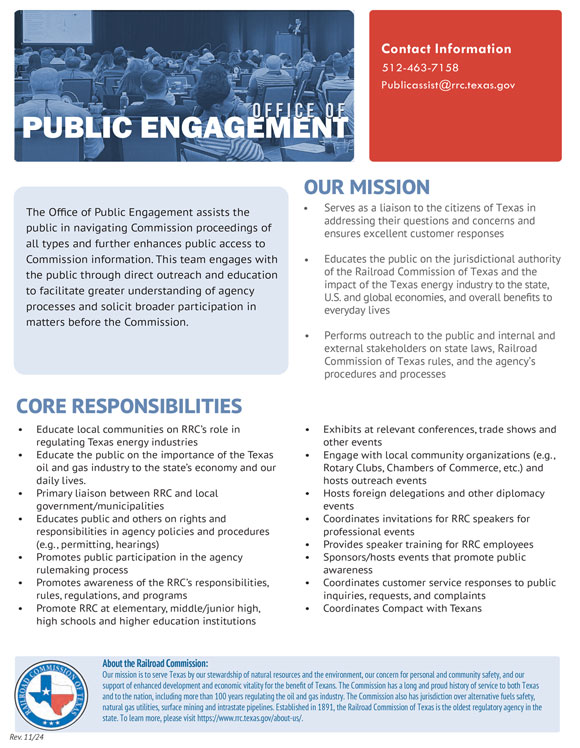 Office of Public Engagement Overview